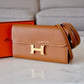 HERMES Constance To Go 18 CTG Clutch Gold Epsom Gold Hardware Z Stamp