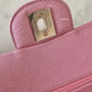 CHANEL 19S Iridescent Pink Caviar Small Classic Flap Light Gold Hardware