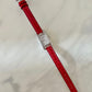 HERMES Nantucket 0.3ct Diamonds Watch Small 29mm Alligator Rogue Red Strap