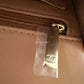 CHANEL 23P Dark Beige Lamb Skin Microchipped Top Handle Mini Flap Bag Light Gold Hardware