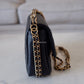 CHANEL 23C Black Caviar CC You 24cm Small Flap Bag Gold Hardware