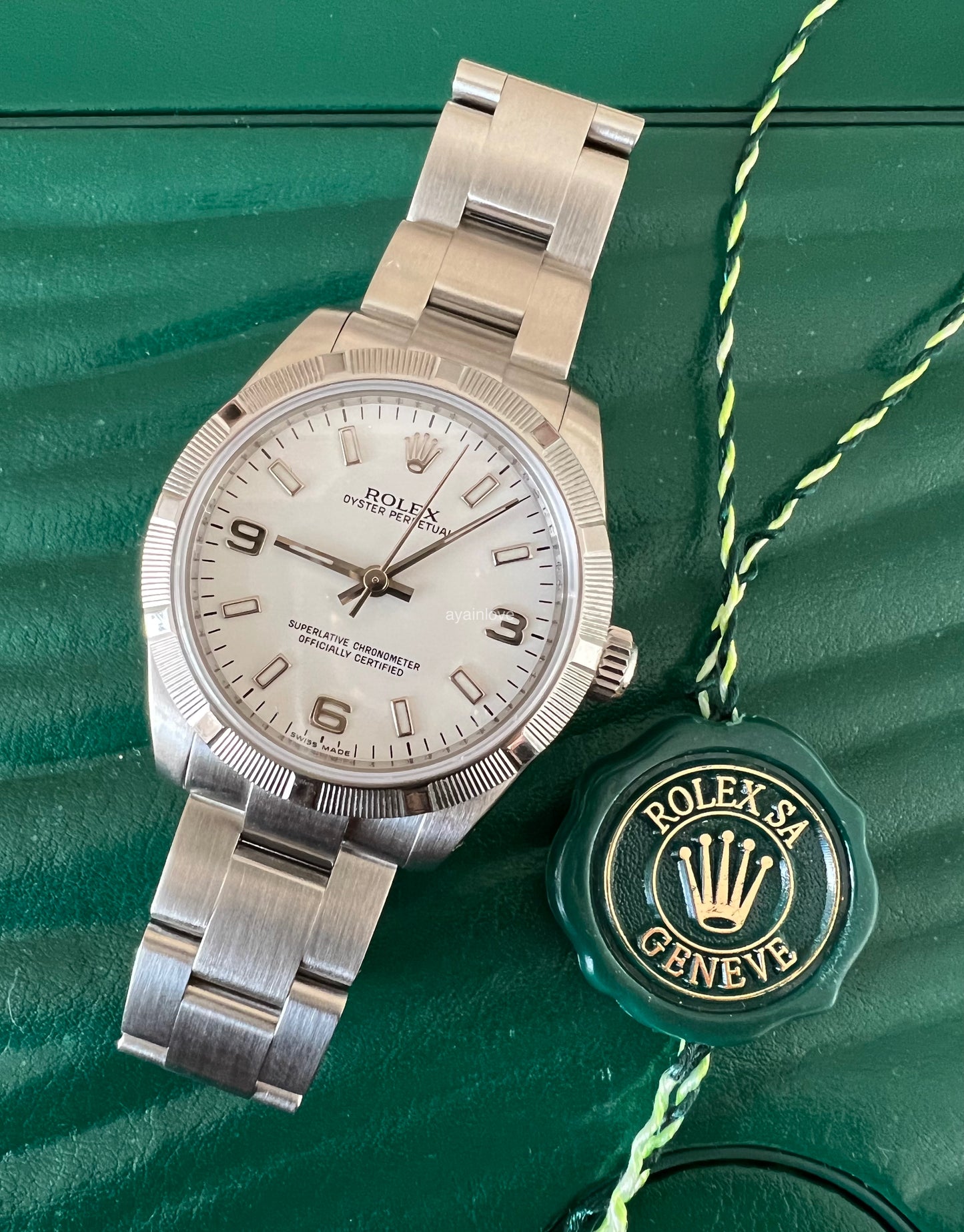 ROLEX Oyster Perpetual 31 White 369 Dial Oystersteel 177210