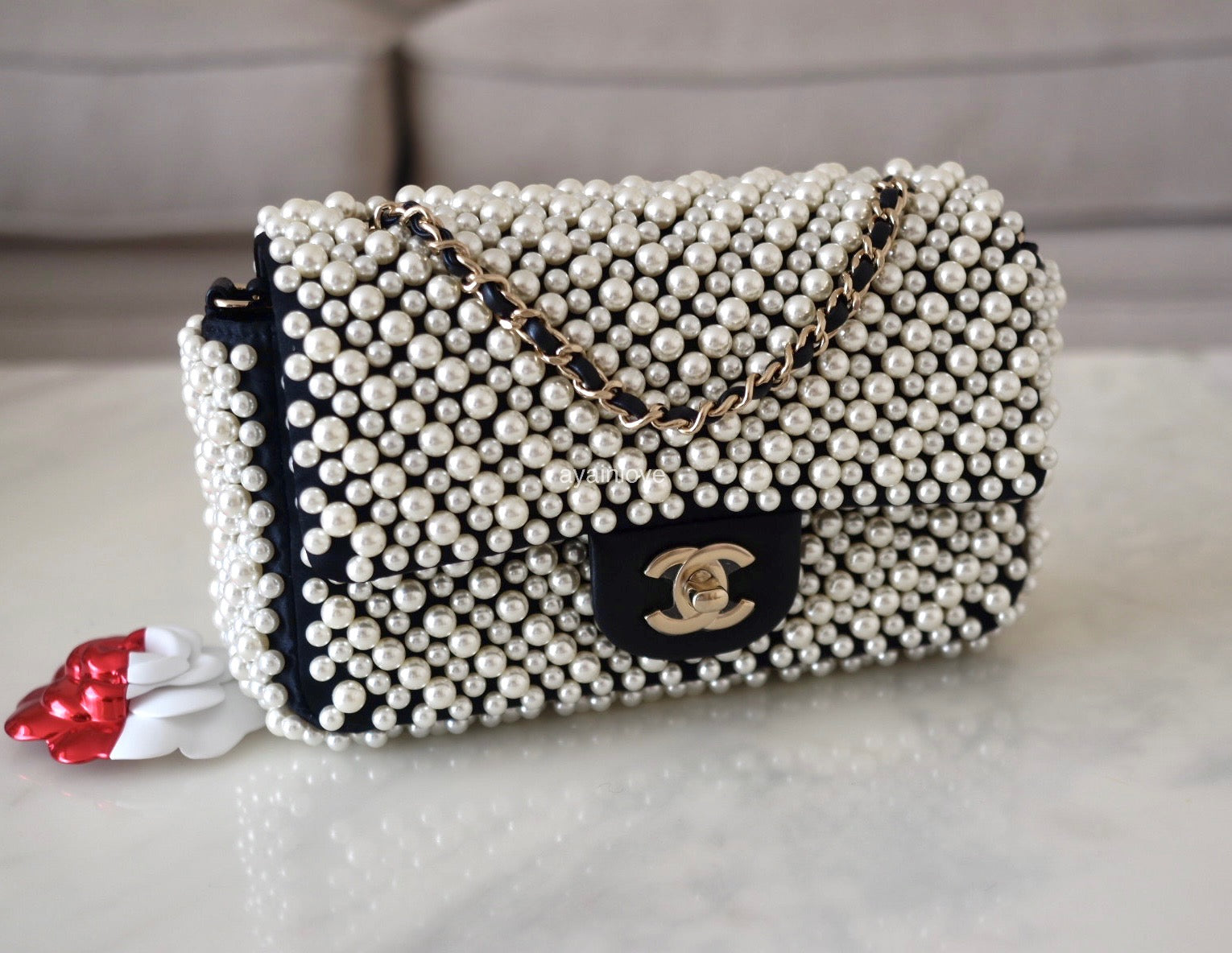 Chanel pearl best sale bag 2019