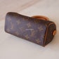 LOUIS VUITTON LV Nano Speedy *New Version* Monogram Canvas Bag Detachable Strap