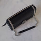 GUCCI Black Smooth Calfskin Medium Interlocking G Shoulder Bag Silver Hardware