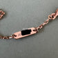 VAN CLEEF ARPELS VCA 18KT Rose Gold Limited 2023 Holiday Pendant Necklace Silver Obsidian Diamond Vintage Alhambra