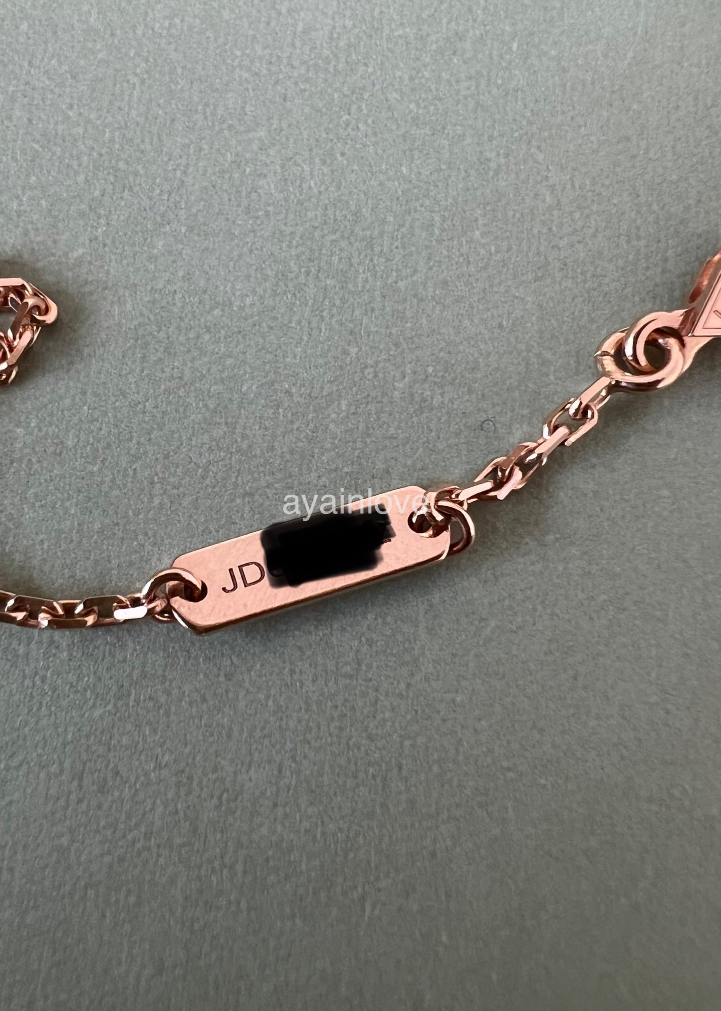 VAN CLEEF ARPELS VCA 18KT Rose Gold Limited 2023 Holiday Pendant Necklace Silver Obsidian Diamond Vintage Alhambra