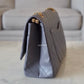 CHANEL Grey Calfskin 2.55 Reissue 227 Flap Bag Brushed Gold Hardware 14 Series