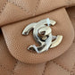 CHANEL 23P Dark Beige Caviar Small Classic Flap Light Gold Hardware