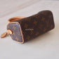 LOUIS VUITTON LV Nano Speedy *New Version* Monogram Canvas Bag Detachable Strap