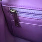 CHANEL 20C Purple Lambskin Quilted Rectangular Mini Flap Bag Silver Hardware