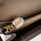 HERMES Kelly To Go 18 KTG Clutch Epsom Etoupe Gold Hardware