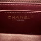 CHANEL 17B Black Caviar (Burgundy Interior) Quilted Classic Rectangular Mini Light Gold Hardware