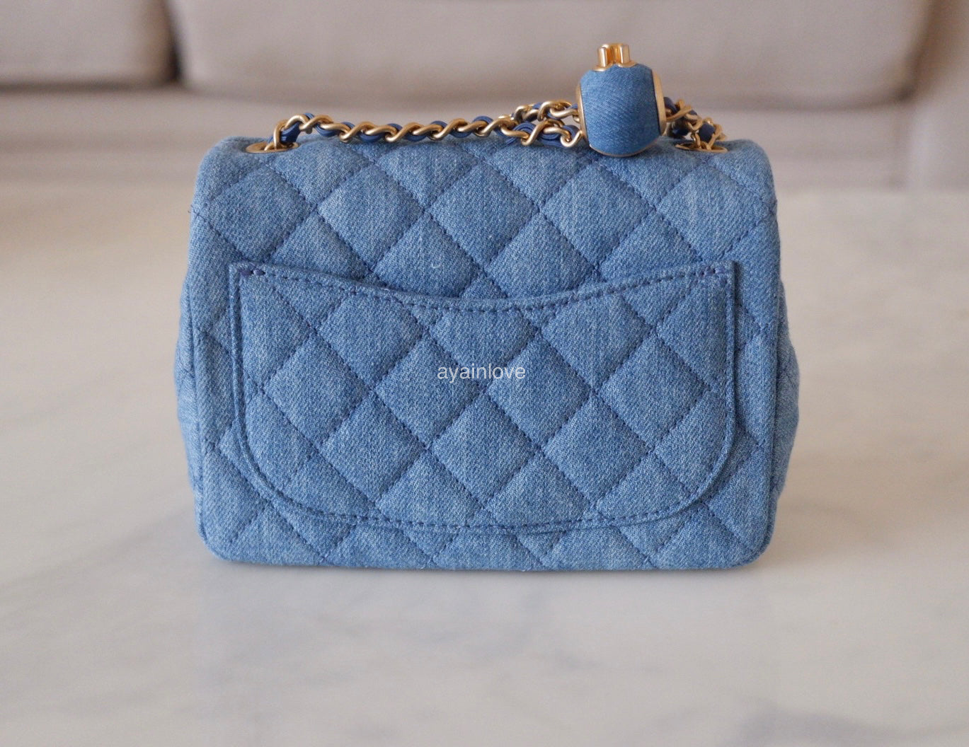 Chanel mini best sale denim bag