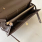 HERMES Kelly To Go 18 KTG Clutch Epsom Etoupe Gold Hardware