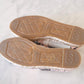 CHANEL 19C Star Pink White Canvas Espadrilles Shoes Size 37 EU