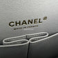 CHANEL 20C Grey Caviar Small Classic Flap Light Gold Hardware