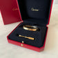 CARTIER 18KT Yellow Gold LOVE Classic Model Bracelet 2022 Size 16