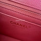 CHANEL 18S Pearly Pink Caviar Rectangular Mini Flap Bag Light Gold Hardware