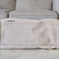 CHANEL Beige Pink Large Deauville Canvas Calf Skin Handle Silver Hardware