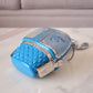 CHANEL 19K Limited Edition Evening in the Mountain Gondola Minaudiere Clutch Light Blue Lucite Enamel Crystals Silver Hardware