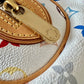 LOUIS VUITTON Priscilla White Multicolour Murakami Tote Bag 2006 Gold Hardware