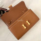 HERMES Constance To Go 18 CTG Clutch Gold Epsom Gold Hardware Z Stamp