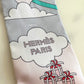 HERMES Gris Perle Rose Silk Carres Vollants Twilly Scarf Bandeau