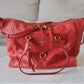 LOUIS VUITTON Lumineuse Red Orient Monogram Empreinte PM Satchel Gold Hardware