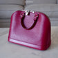 LOUIS VUITTON LV Alma PM Fuchsia Epi Leather Bag Silver Hardware