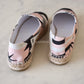 CHANEL 19C Star Pink White Canvas Espadrilles Shoes Size 37 EU