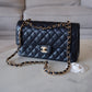 CHANEL Black Caviar Medium/Large Classic Flap Gold Hardware