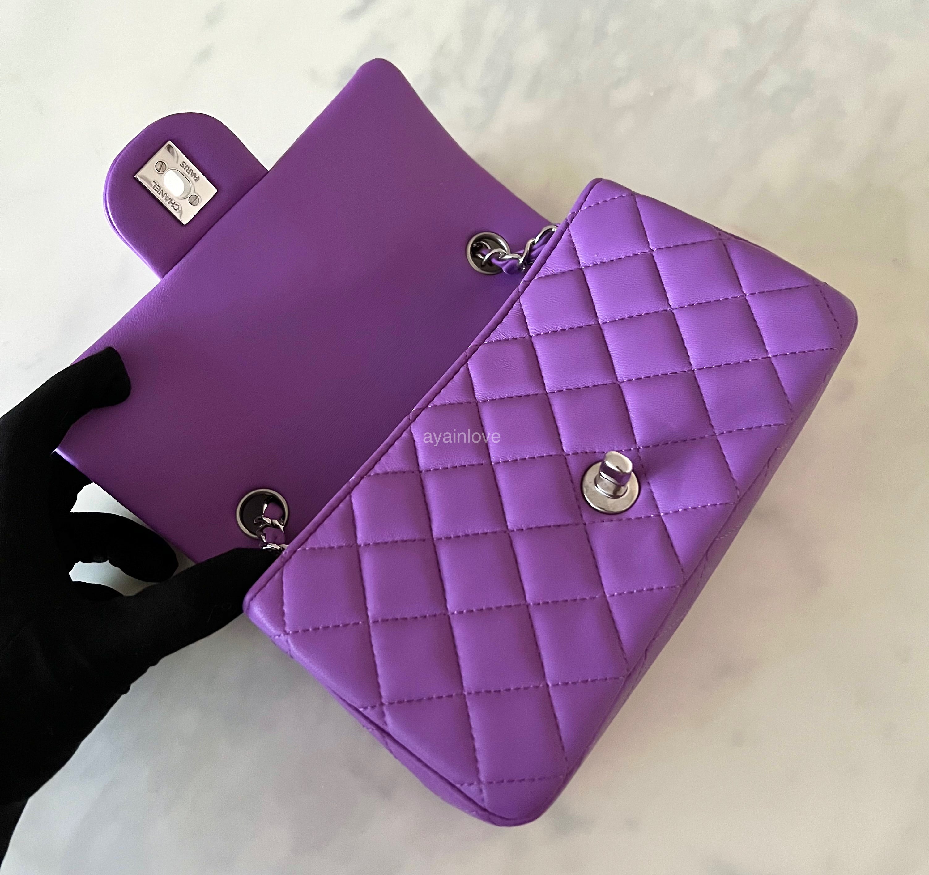 Chanel purple mini bag sale