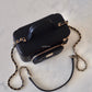 CHANEL Black Caviar Cargo Top Handle Rectangular Vanity 2023 Gold Hardware