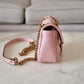 Gucci GG Marmont Mini Matelassé Pink Leather Shoulder Bag