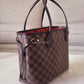 LOUIS VUITTON Neverfull PM Damier Ebene Gold Hardware