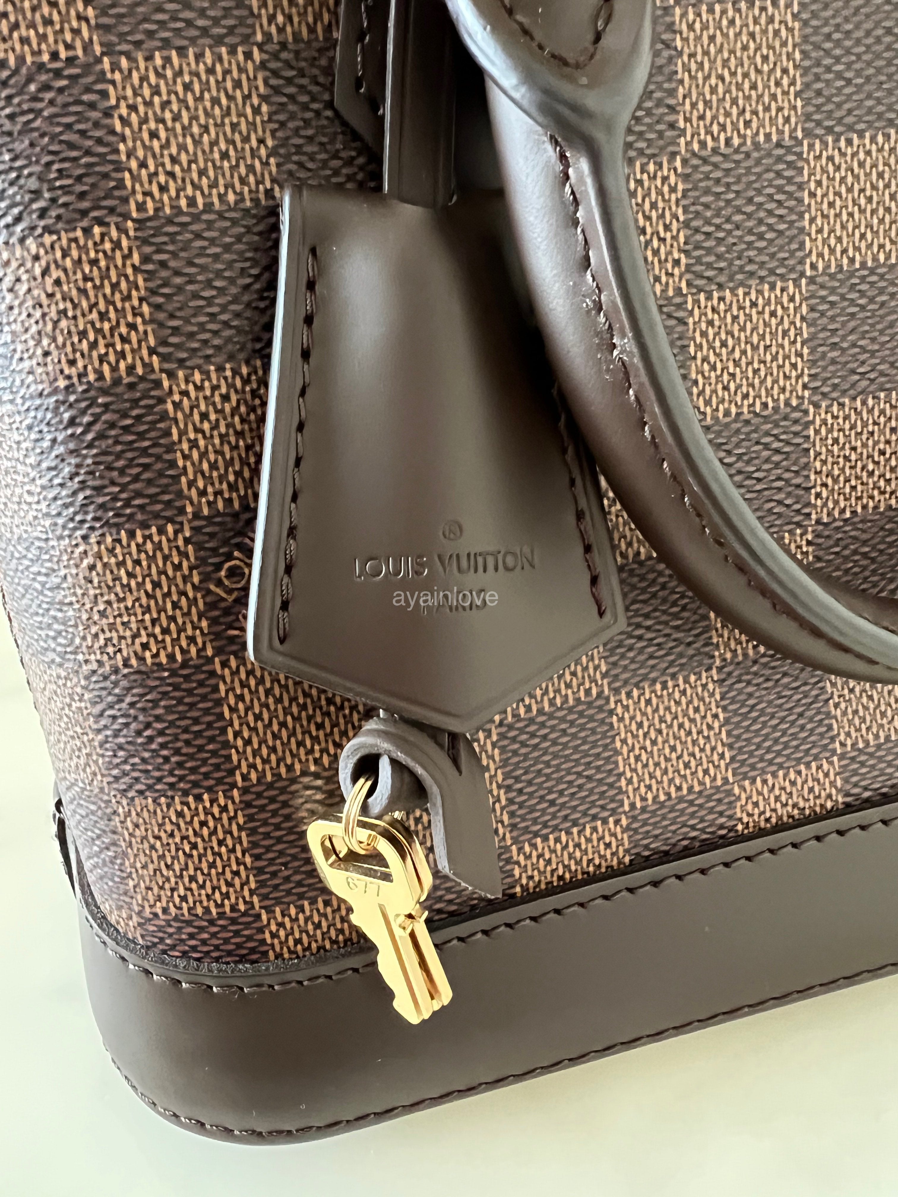 LOUIS VUITTON LV Alma BB Damier Ebene Bag Gold Hardware 2020 AYAINLOVE CURATED LUXURIES