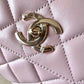 CHANEL 21S Light Pink Small Trendy Flap Bag Light Gold Hardware