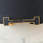 HERMES Geta Black Noir Chevre Mysore Goat Skin Gold Hardware Z Stamp