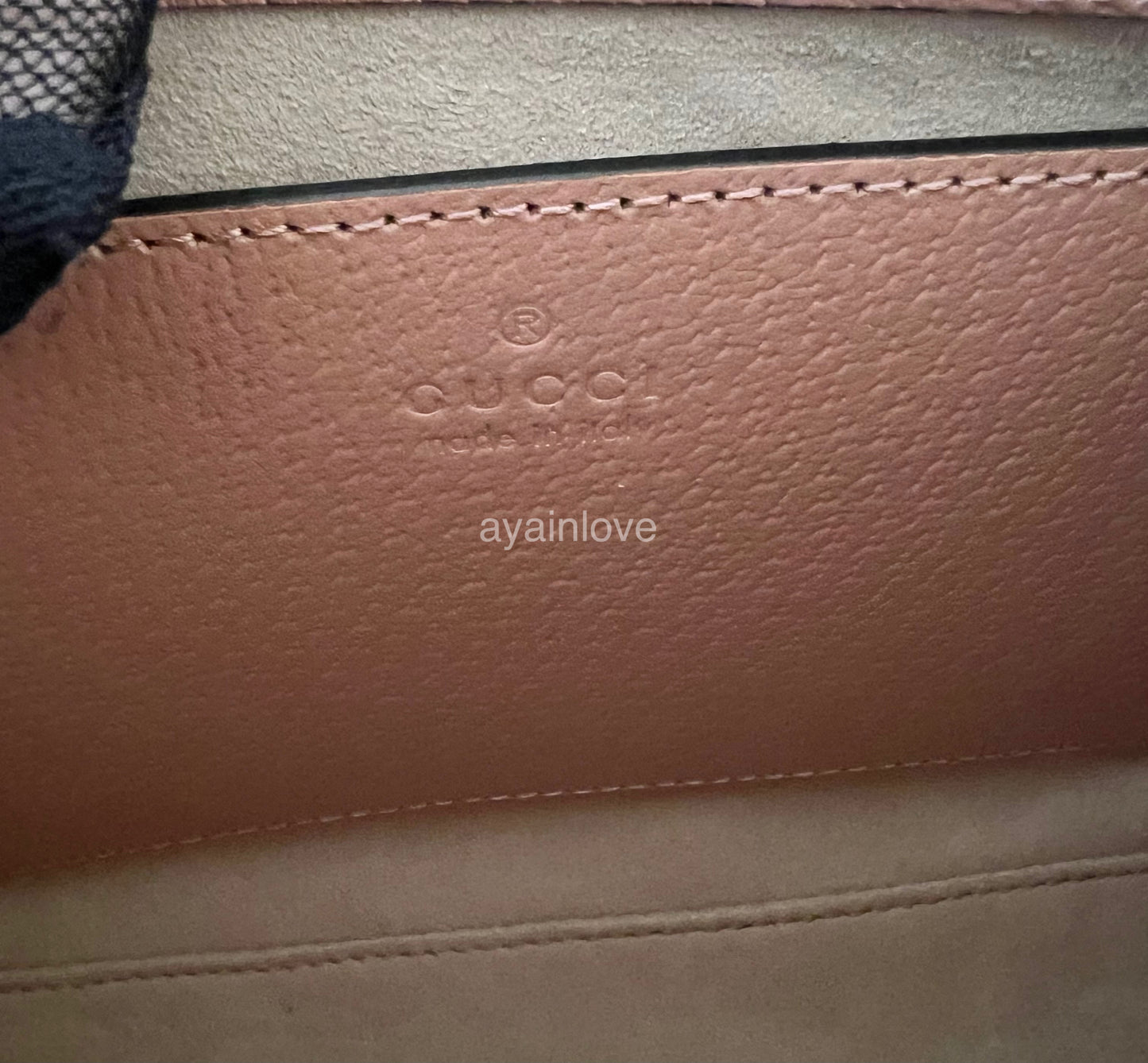 Gucci Ophidia Pink Small Shoulder Bag Rose Gold Hardware
