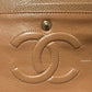 CHANEL 18S Pearly Dark Beige Caviar Medium/Large Classic Flap Light Gold Hardware