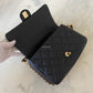 CHANEL 23C Black Caviar CC You 24cm Small Flap Bag Gold Hardware