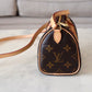 LOUIS VUITTON LV Nano Speedy Monogram Bag *Old Version* Gold Hardware