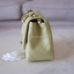 CHANEL 23C Light Green Microchipped Classic Quilted Square Mini Flap Bag Light Gold Hardware