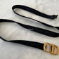 DIOR Saddle Blue Oblique Jacquard Belt Pouch Bag Gold Hardware