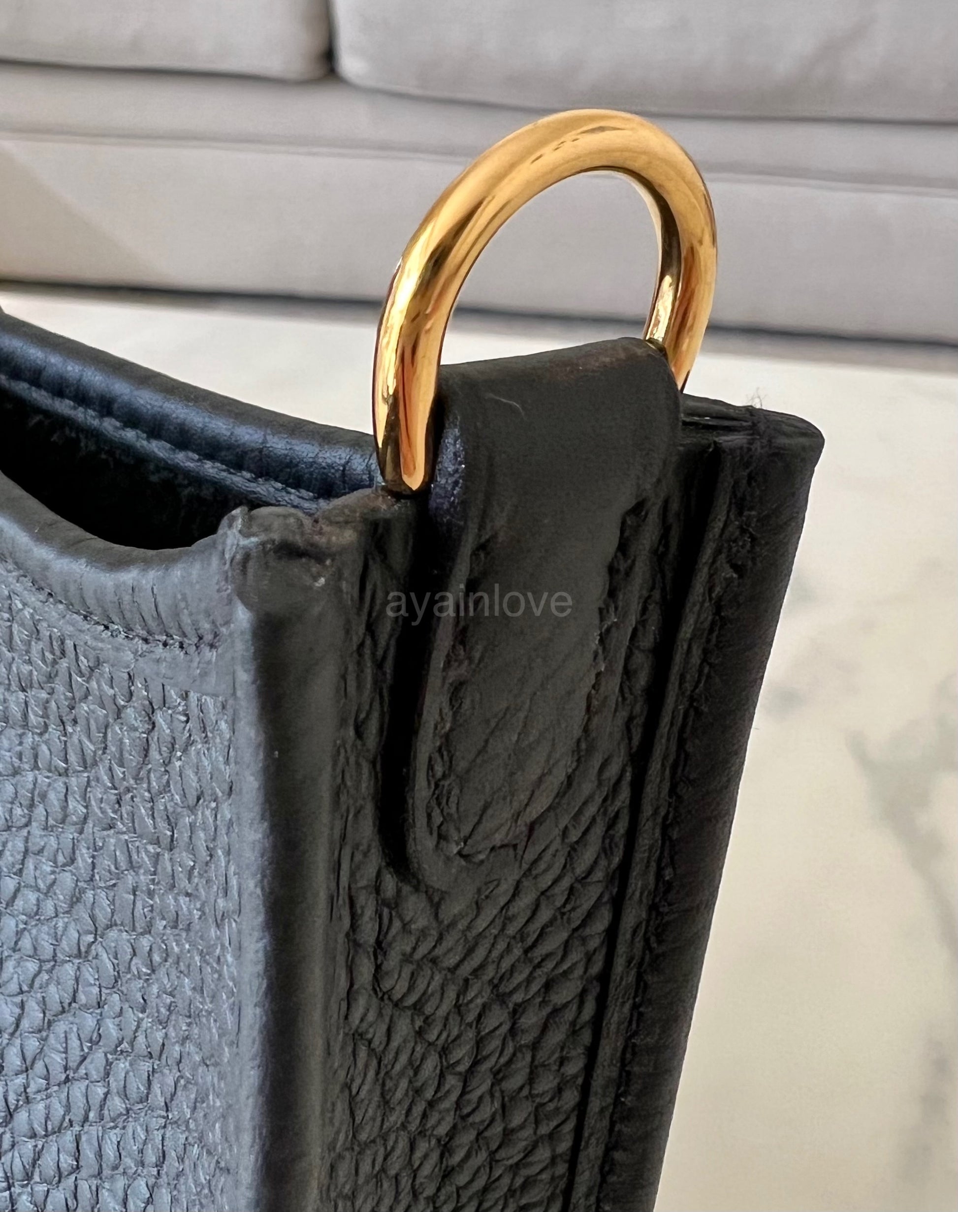 Hermes Noir Evelyne TPM 16 Bag – The Closet