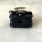 CHANEL Black Caviar AirPods Pro Case Quilted Flap Necklace Strap  Gold Hardware