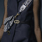 DIOR Saddle Blue Oblique Jacquard Belt Pouch Bag Gold Hardware