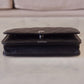 CHANEL Black Caviar Classic Wallet On Chain Microchipped Silver Hardware