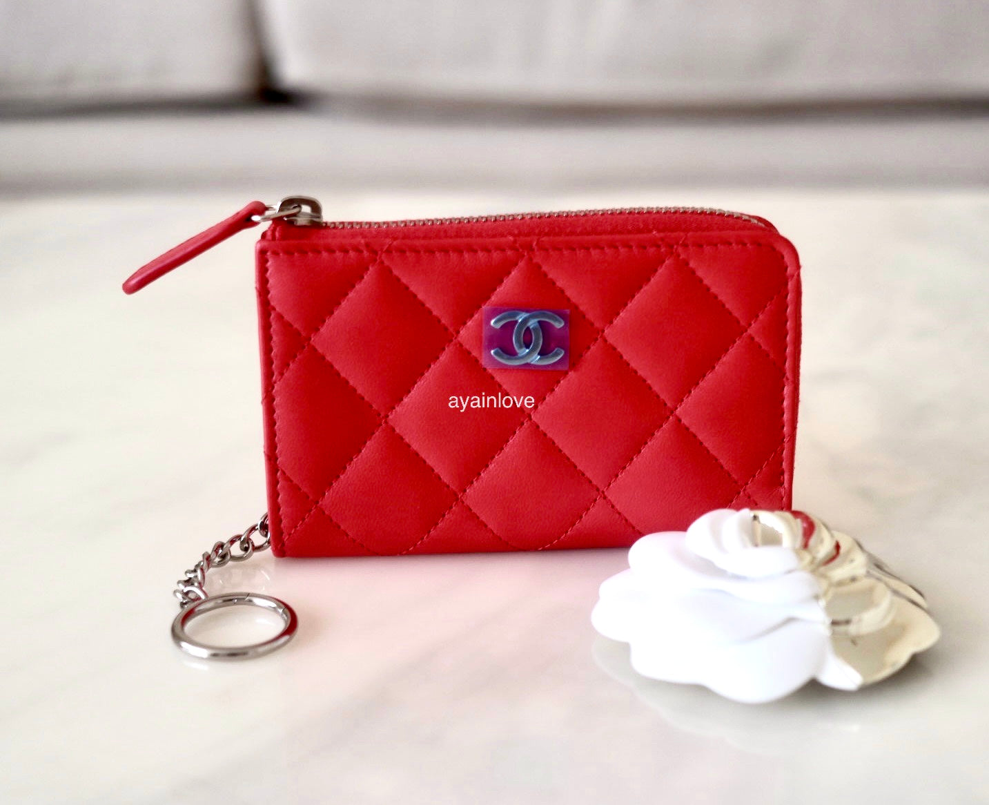 CHANEL, Bags, Chanel 9 Zipper Coin And Card Holder